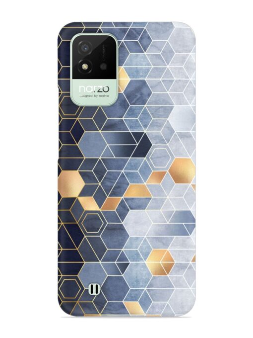 Geometric Abstraction Hexagons Snap Case for Realme Narzo 50I Zapvi