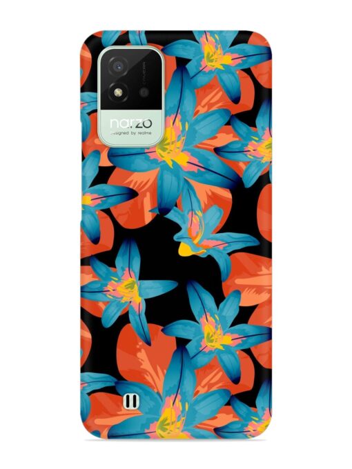 Philippine Flowers Seamless Snap Case for Realme Narzo 50I Zapvi