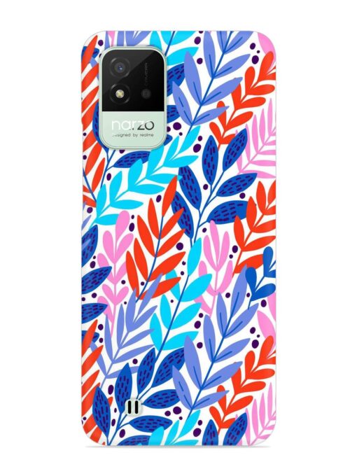 Bright Floral Tropical Snap Case for Realme Narzo 50I Zapvi