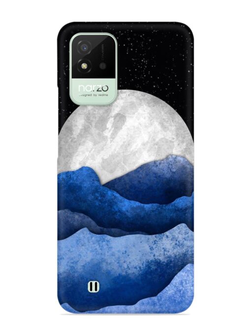 Full Moon Mountain Vector Snap Case for Realme Narzo 50I Zapvi