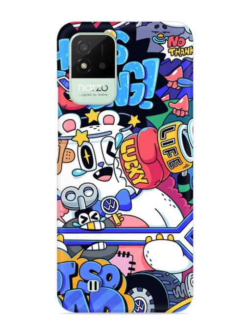 Universal Doodle Snap Case for Realme Narzo 50I Zapvi