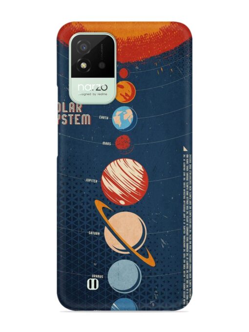 Solar System Vector Snap Case for Realme Narzo 50I Zapvi