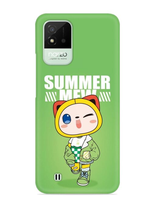 Summer Mew Snap Case for Realme Narzo 50I Zapvi