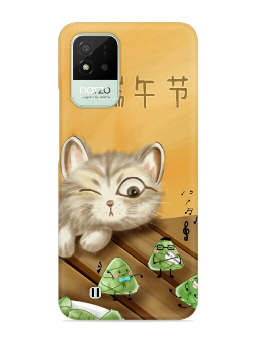 Cat Scorpion Dancing Snap Case for Realme Narzo 50I Zapvi