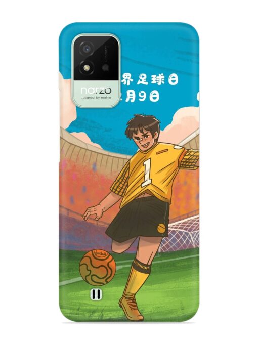 Soccer Kick Snap Case for Realme Narzo 50I Zapvi