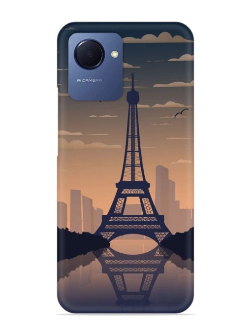 France Paris Eiffel Tower Gradient Snap Case for Realme Narzo 50I Prime Zapvi