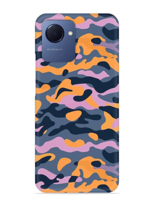 Camouflage Army Military English Orange Art Snap Case for Realme Narzo 50I Prime Zapvi