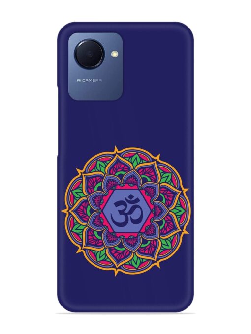 Om Mandala Art Blue Snap Case for Realme Narzo 50I Prime Zapvi