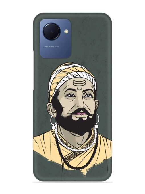 Shivaji Maharaj Vector Art Snap Case for Realme Narzo 50I Prime Zapvi