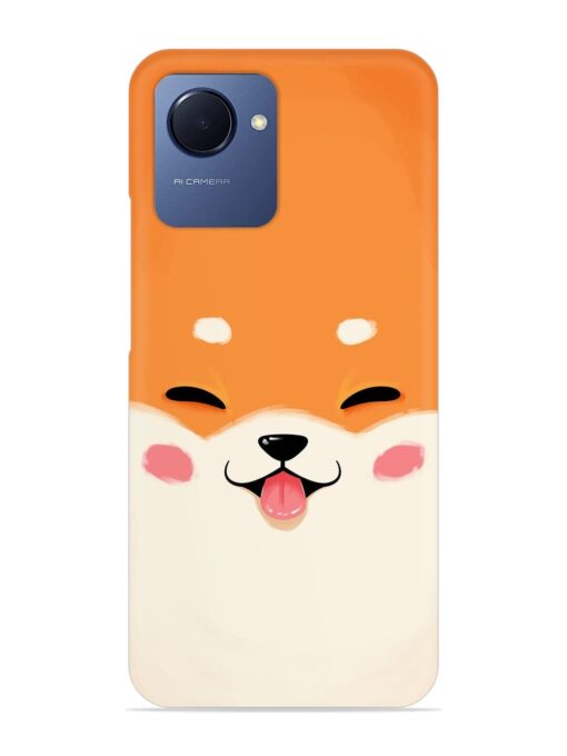 Happy Cat Art Snap Case for Realme Narzo 50I Prime Zapvi