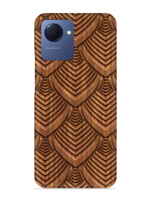 Carved Pattern On Snap Case for Realme Narzo 50I Prime Zapvi