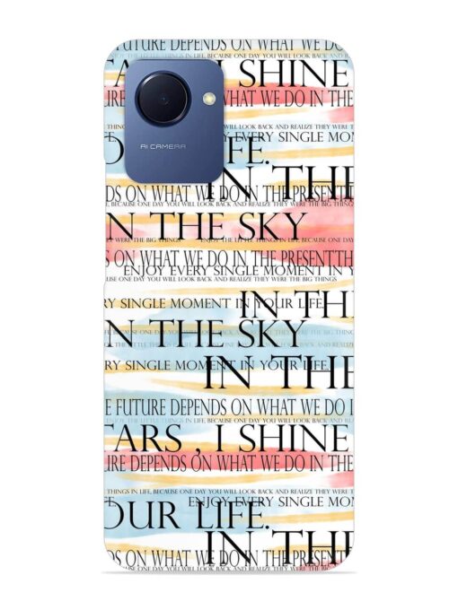 Seamless Slogans Pattern Snap Case for Realme Narzo 50I Prime Zapvi