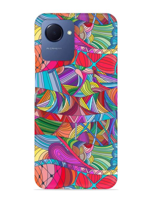 Seamless Patterns Hand Drawn Snap Case for Realme Narzo 50I Prime Zapvi