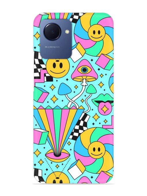 Trippy Rainbow 60S Snap Case for Realme Narzo 50I Prime Zapvi