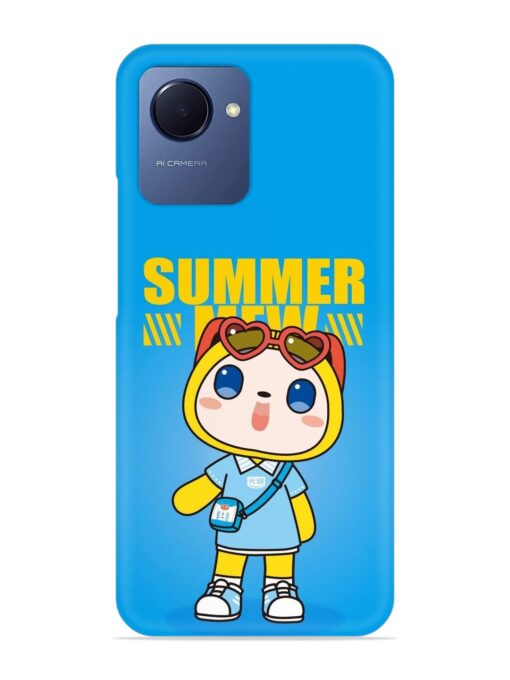 Summer Mew Cartoon Snap Case for Realme Narzo 50I Prime Zapvi