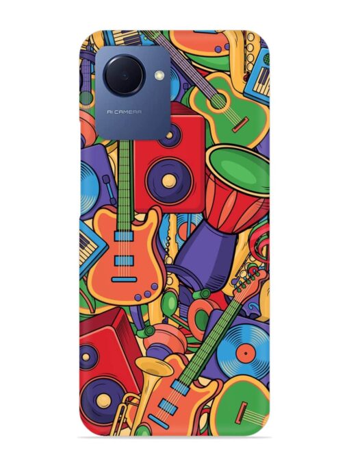 Colorful Music Art Snap Case for Realme Narzo 50I Prime Zapvi