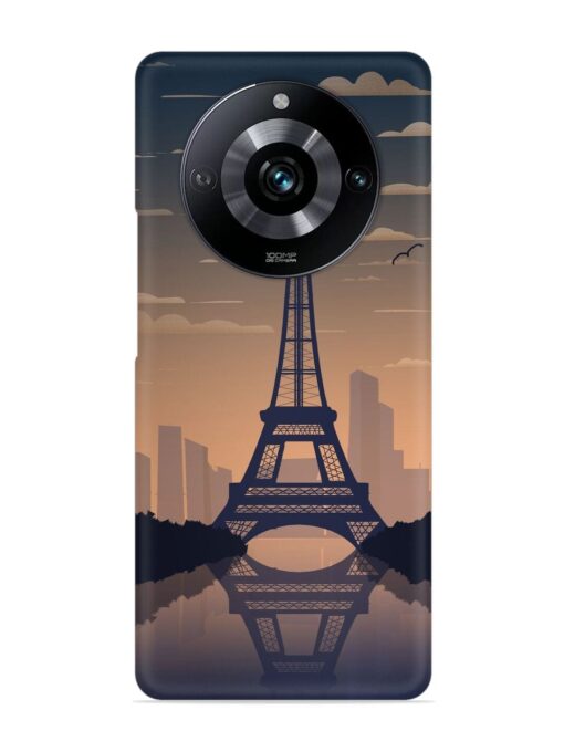 France Paris Eiffel Tower Gradient Snap Case for Realme Narzo 60 Pro (5G) Zapvi