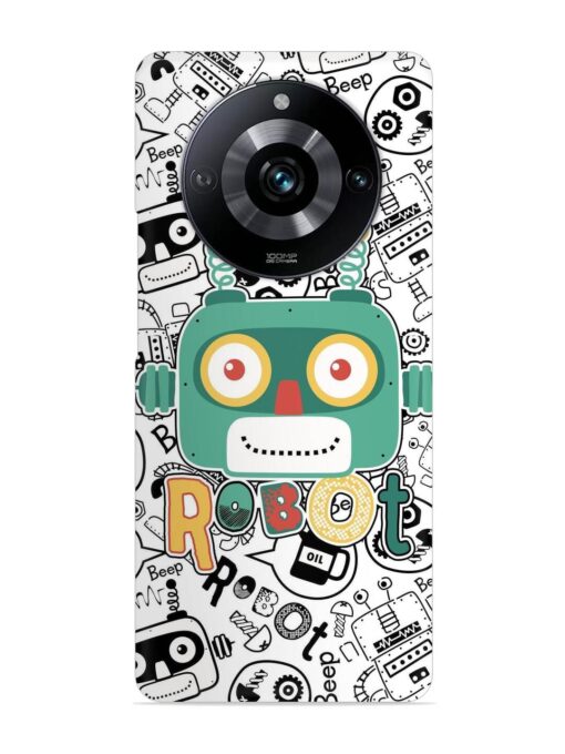 Robot Modern Seamless Pattern Snap Case for Realme Narzo 60 Pro (5G) Zapvi