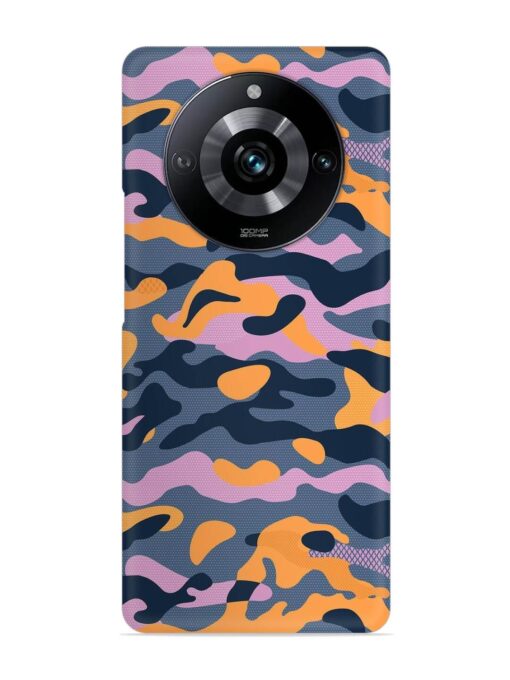 Camouflage Army Military English Orange Art Snap Case for Realme Narzo 60 Pro (5G) Zapvi