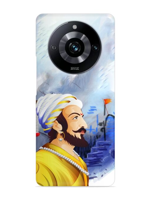 Shivaji Maharaj Color Paint Art Snap Case for Realme Narzo 60 Pro (5G) Zapvi