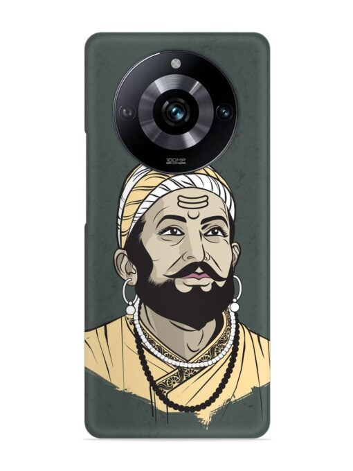 Shivaji Maharaj Vector Art Snap Case for Realme Narzo 60 Pro (5G) Zapvi