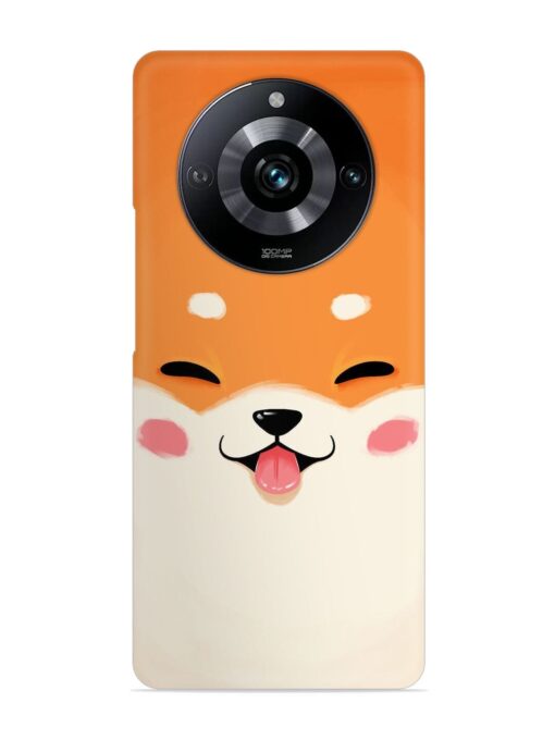 Cute Dog Face Vector Snap Case for Realme Narzo 60 Pro (5G) Zapvi