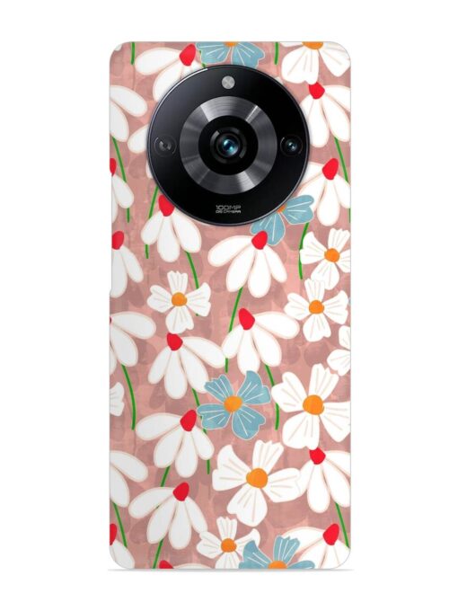 Abstract Petal Flowers Snap Case for Realme Narzo 60 Pro (5G) Zapvi