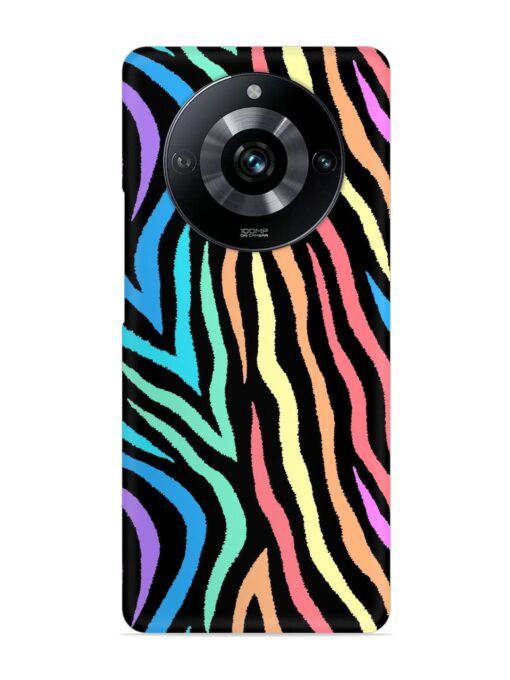 Colorful Abstract Zebra Snap Case for Realme Narzo 60 Pro (5G) Zapvi