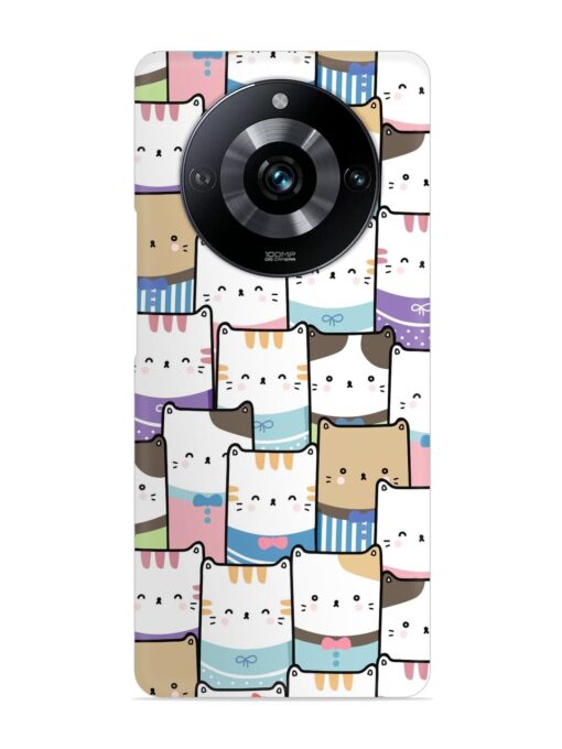 Cute Adorable Cat Snap Case for Realme Narzo 60 Pro (5G) Zapvi