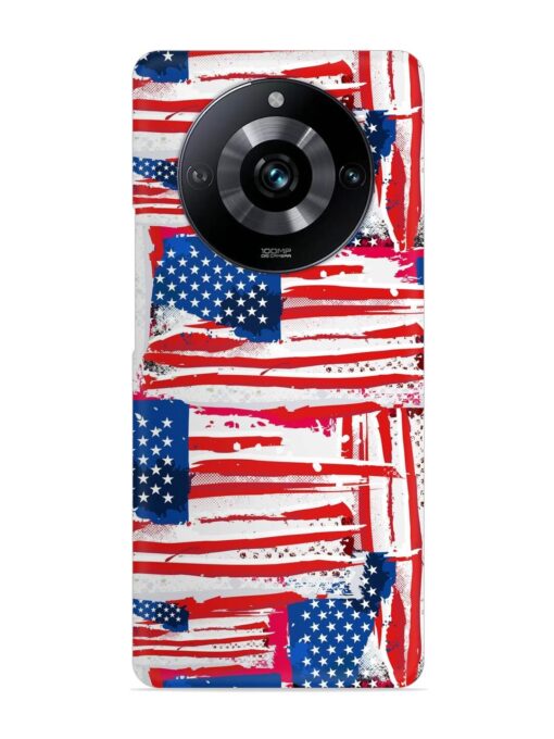 Usa Flag Seamless Snap Case for Realme Narzo 60 Pro (5G) Zapvi