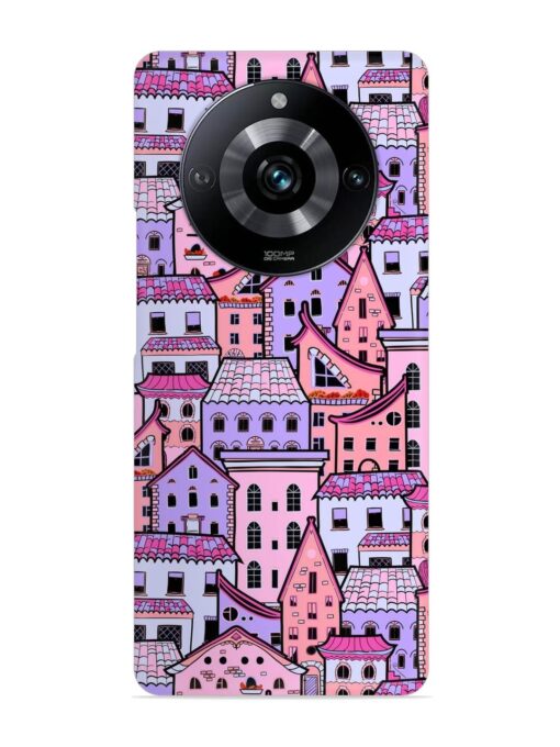 Seamless Pattern Houses Snap Case for Realme Narzo 60 Pro (5G) Zapvi