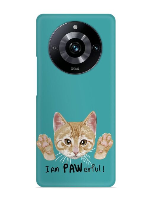 Typography Slogan Cat Snap Case for Realme Narzo 60 Pro (5G) Zapvi