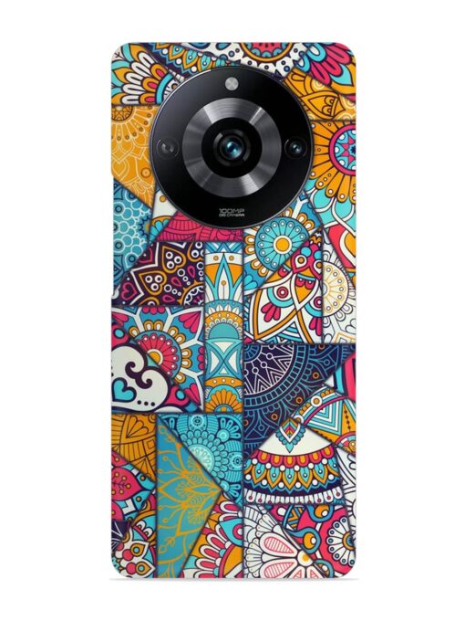 Patchwork Pattern Vintage Snap Case for Realme Narzo 60 Pro (5G) Zapvi