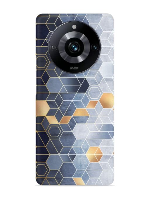 Geometric Abstraction Hexagons Snap Case for Realme Narzo 60 Pro (5G) Zapvi