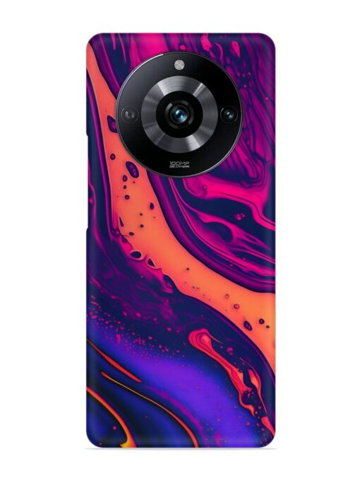 Fluid Blue Pink Art Snap Case for Realme Narzo 60 Pro (5G) Zapvi