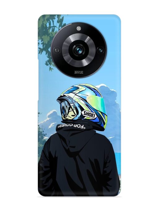 Rider With Helmet Snap Case for Realme Narzo 60 Pro (5G) Zapvi