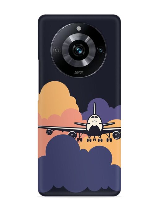 Aeroplane vector Snap Case for Realme Narzo 60 Pro (5G) Zapvi