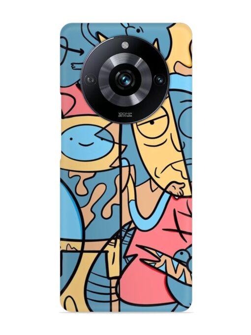 Silly Face Doodle Snap Case for Realme Narzo 60 Pro (5G) Zapvi