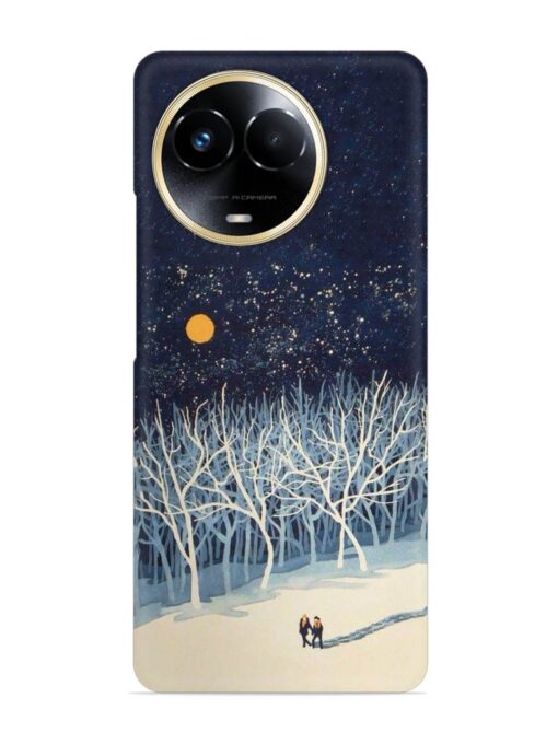 Full Moon Snowshoe Tour Snap Case for Realme Narzo 60X (5G) Zapvi