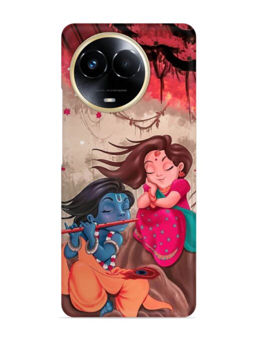 Radhe Krishna Water Art Snap Case for Realme Narzo 60X (5G) Zapvi