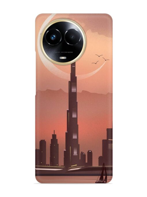 Landmark Burj Khalifa Snap Case for Realme Narzo 60X (5G) Zapvi