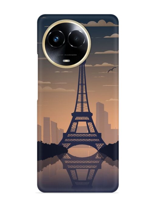 France Paris Eiffel Tower Gradient Snap Case for Realme Narzo 60X (5G) Zapvi