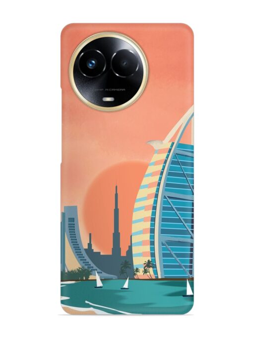 Dubai Architectural Scenery Snap Case for Realme Narzo 60X (5G) Zapvi