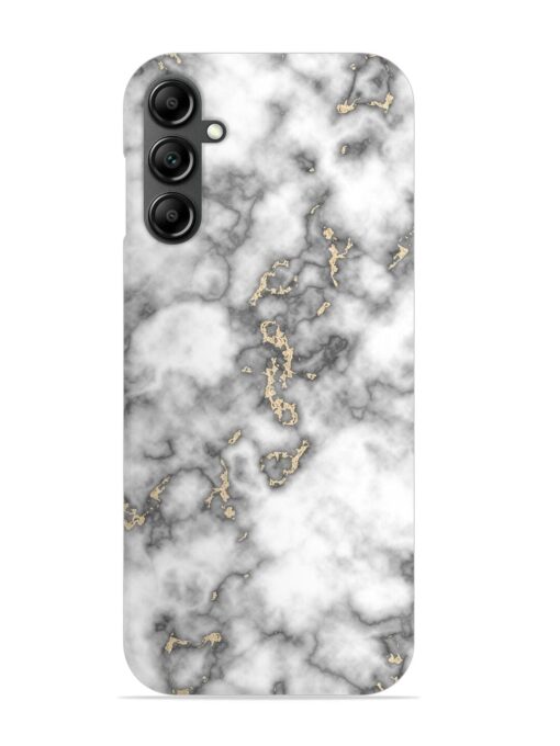 Gray And Gold Marble Snap Case for Samsung Galaxy A34 (5G) Zapvi