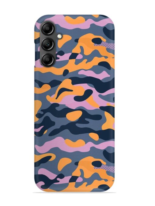 Camouflage Army Military English Orange Art Snap Case for Samsung Galaxy A34 (5G) Zapvi