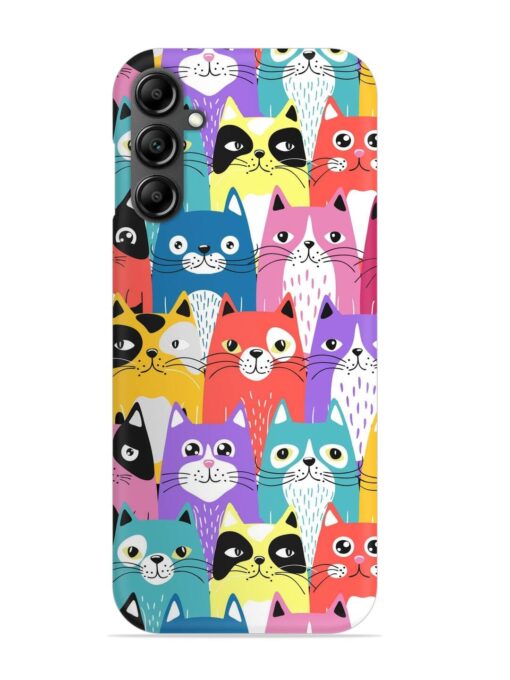 Funny Cartoon Cats Snap Case for Samsung Galaxy A34 (5G) Zapvi