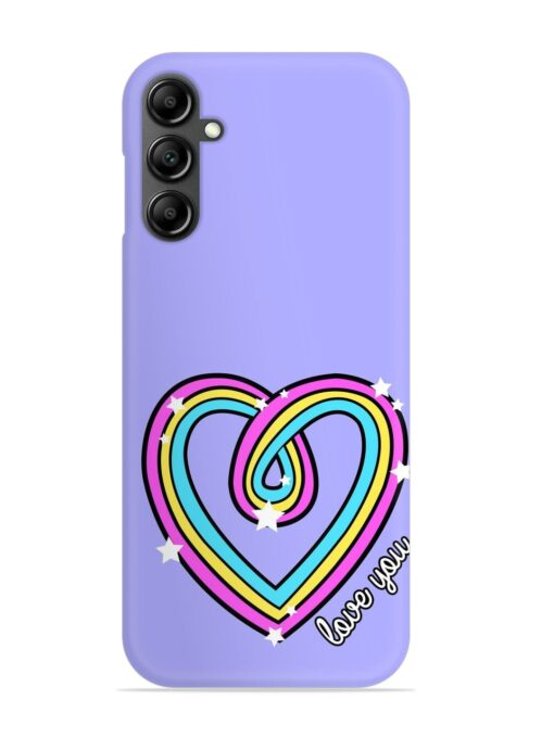 Colorful Rainbow Heart Snap Case for Samsung Galaxy A34 (5G) Zapvi