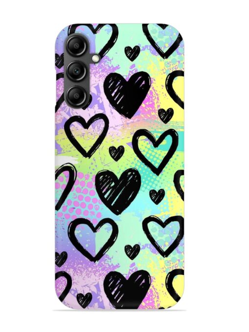 Bright Pattern Hearts Snap Case for Samsung Galaxy A34 (5G) Zapvi