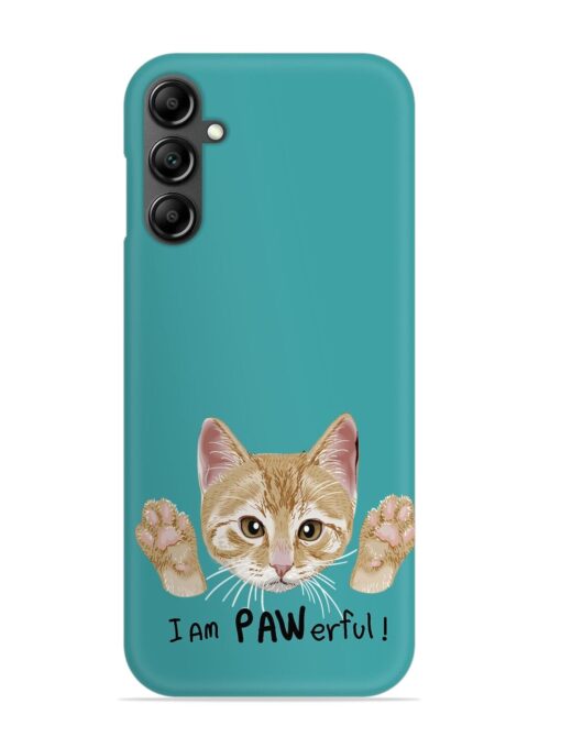 Typography Slogan Cat Snap Case for Samsung Galaxy A34 (5G) Zapvi