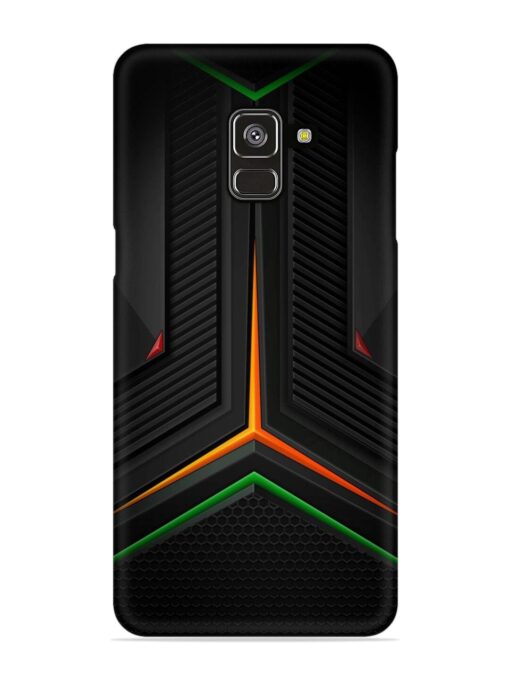 Orange Triangle Light Snap Case for Samsung Galaxy A8 Plus Zapvi